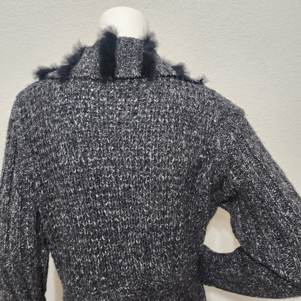 Knits by Milano Wool Mohair Black Boho Cardigan Size 1X - Picture 3 of 11